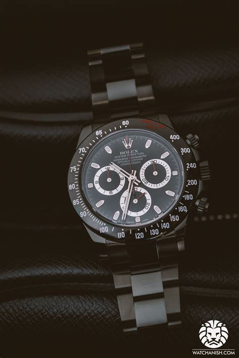 titan black black rolex daytona stealth|Motion In Time.